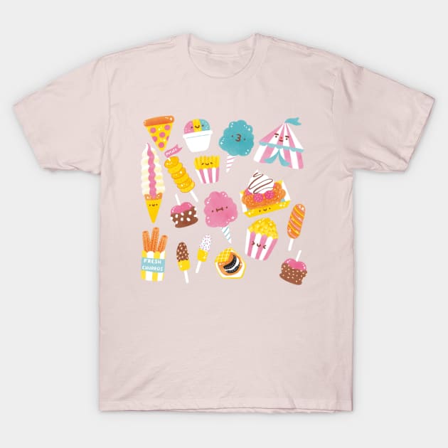 Carnival Food T-Shirt by Figberrytea